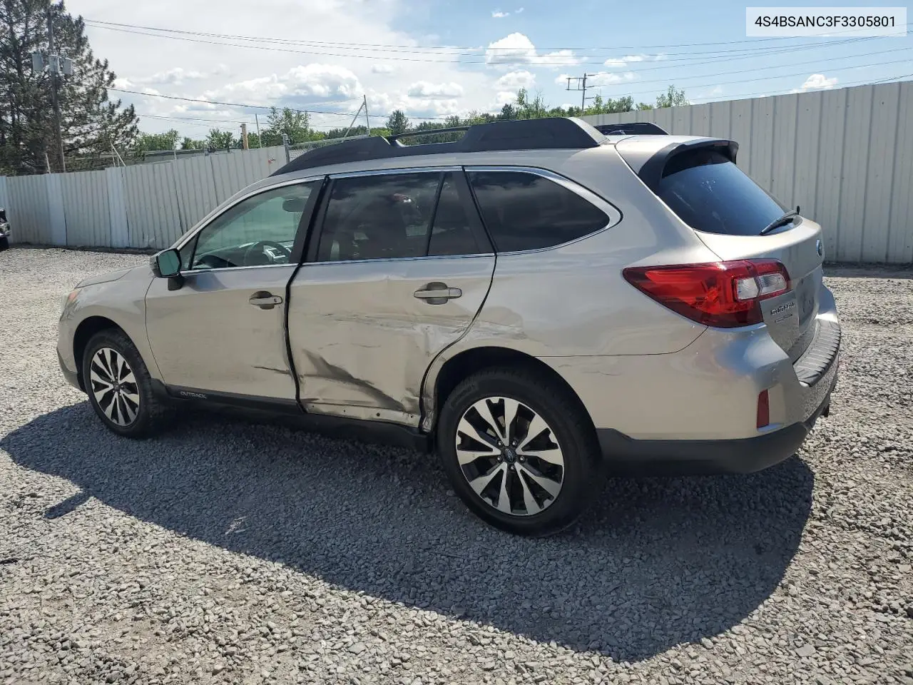 2015 Subaru Outback 2.5I Limited VIN: 4S4BSANC3F3305801 Lot: 62983835
