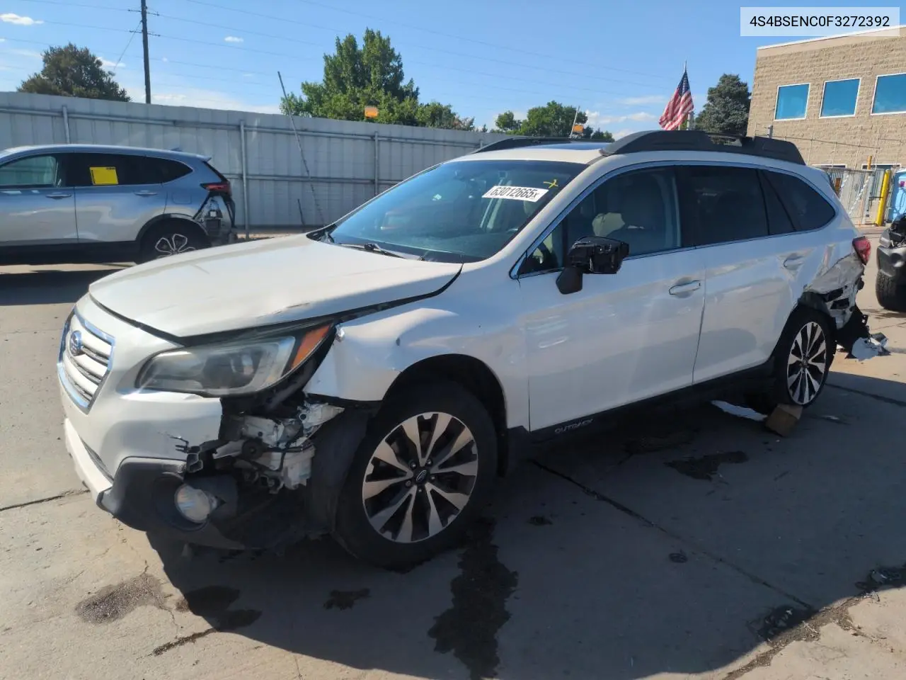 2015 Subaru Outback 3.6R Limited VIN: 4S4BSENC0F3272392 Lot: 63012665