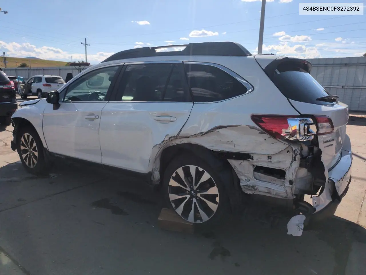 2015 Subaru Outback 3.6R Limited VIN: 4S4BSENC0F3272392 Lot: 63012665