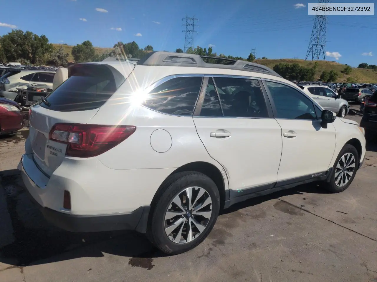 2015 Subaru Outback 3.6R Limited VIN: 4S4BSENC0F3272392 Lot: 63012665