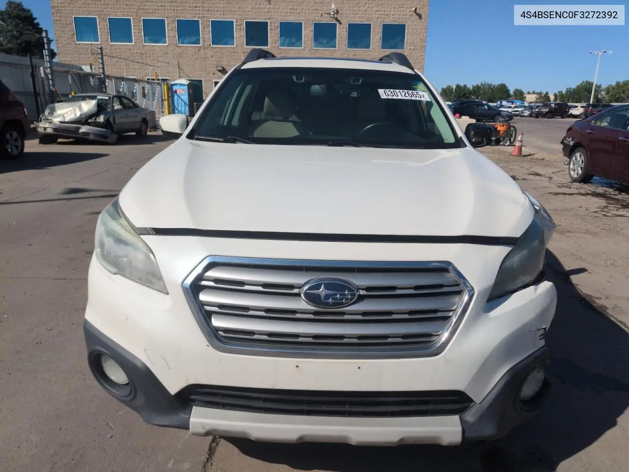 2015 Subaru Outback 3.6R Limited VIN: 4S4BSENC0F3272392 Lot: 63012665