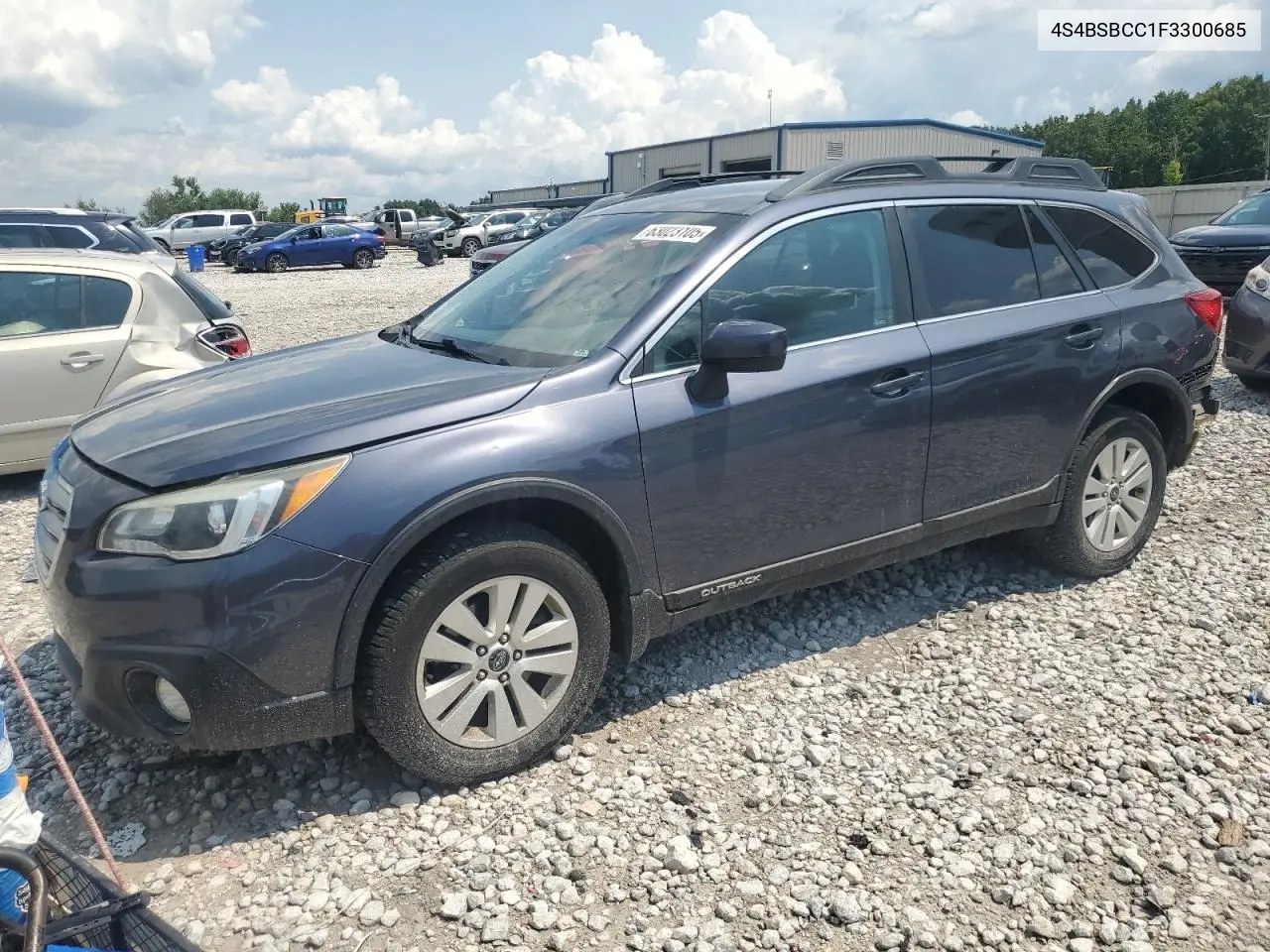 2015 Subaru Outback 2.5I Premium VIN: 4S4BSBCC1F3300685 Lot: 63023105