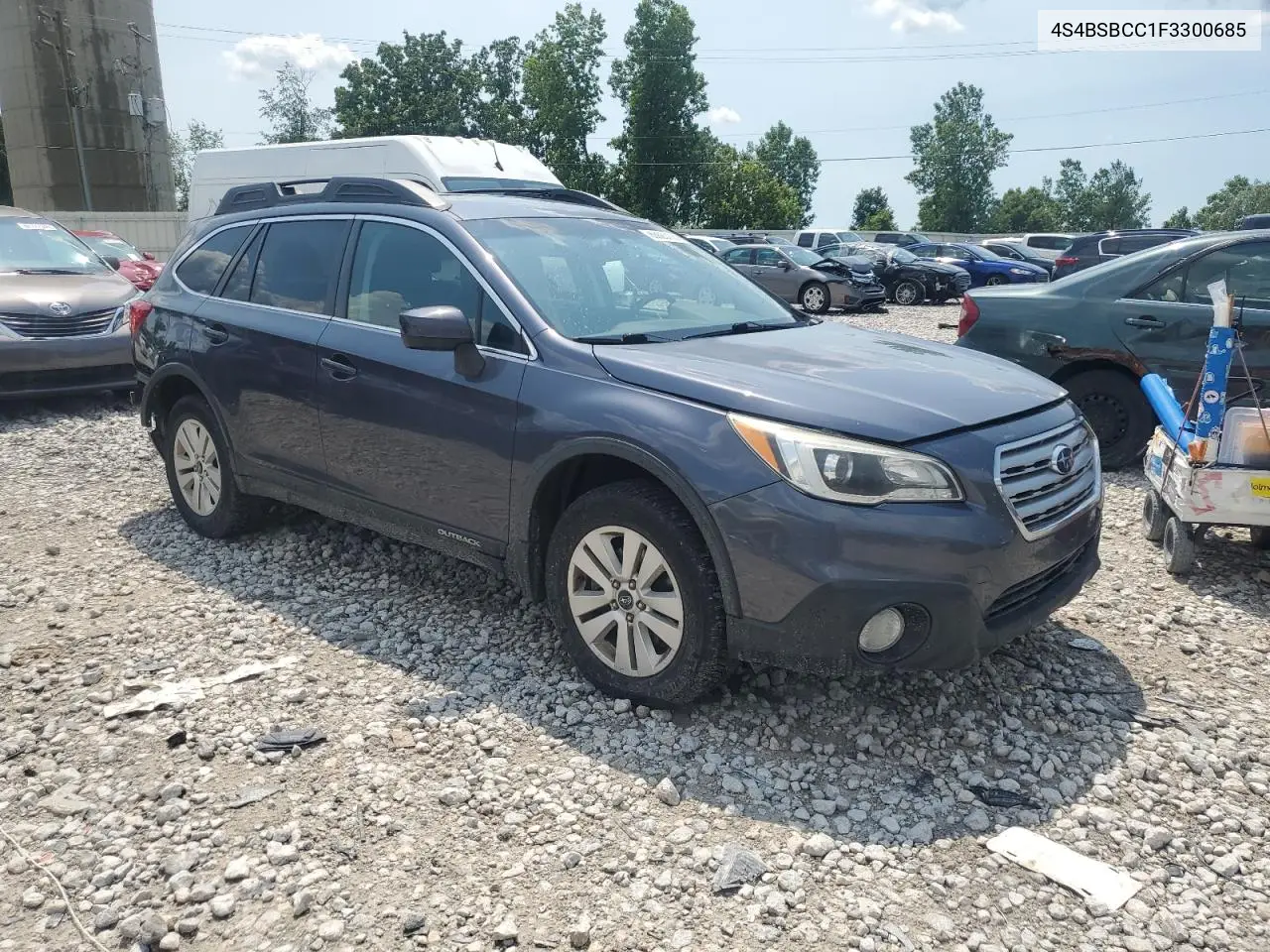 2015 Subaru Outback 2.5I Premium VIN: 4S4BSBCC1F3300685 Lot: 63023105