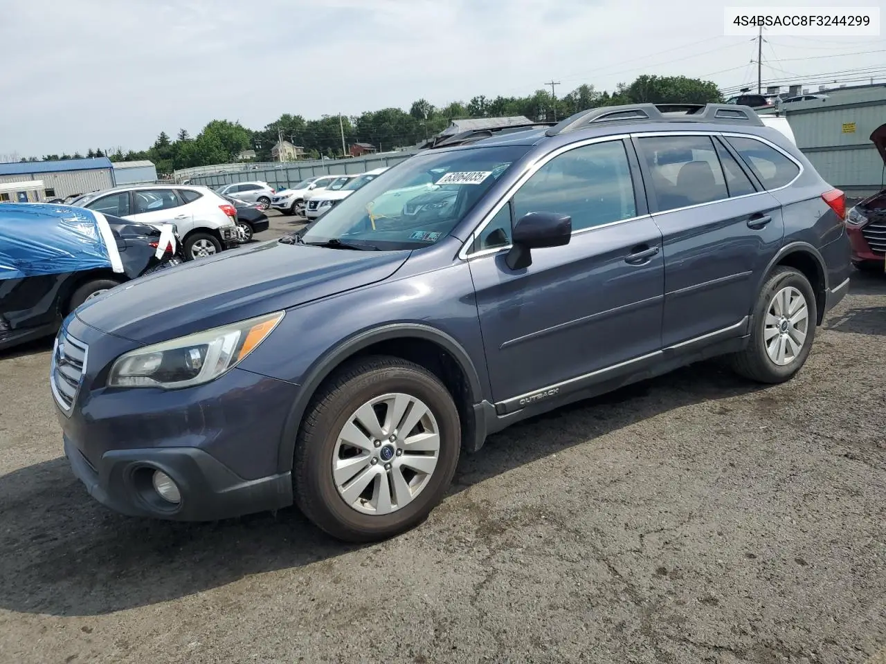 2015 Subaru Outback 2.5I Premium VIN: 4S4BSACC8F3244299 Lot: 63064035