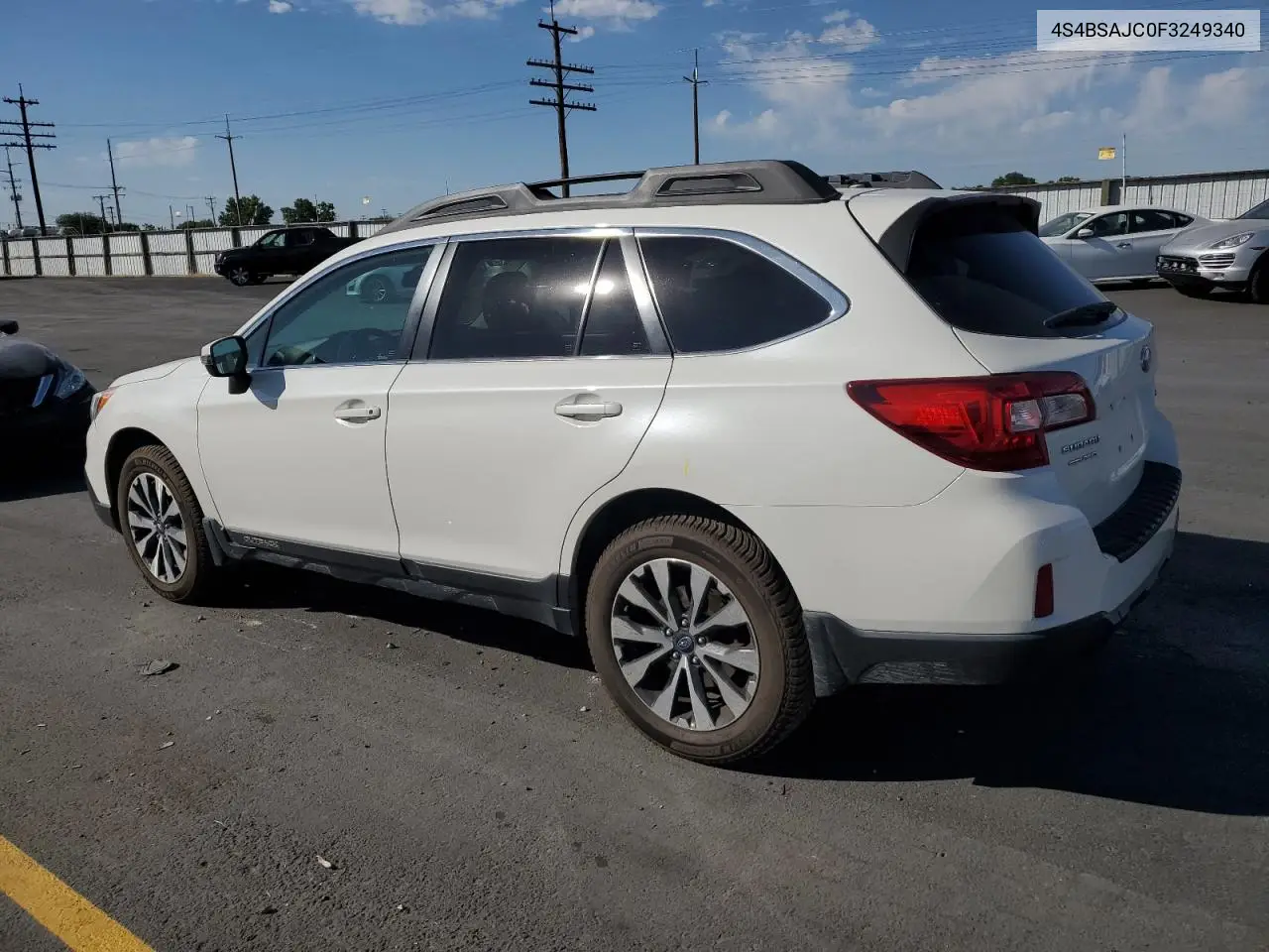 2015 Subaru Outback 2.5I Limited VIN: 4S4BSAJC0F3249340 Lot: 63118585