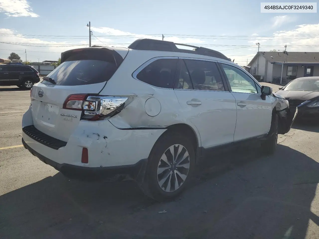 2015 Subaru Outback 2.5I Limited VIN: 4S4BSAJC0F3249340 Lot: 63118585