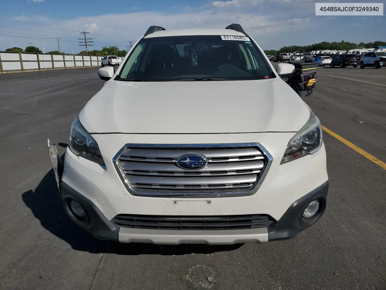 2015 Subaru Outback 2.5I Limited VIN: 4S4BSAJC0F3249340 Lot: 63118585