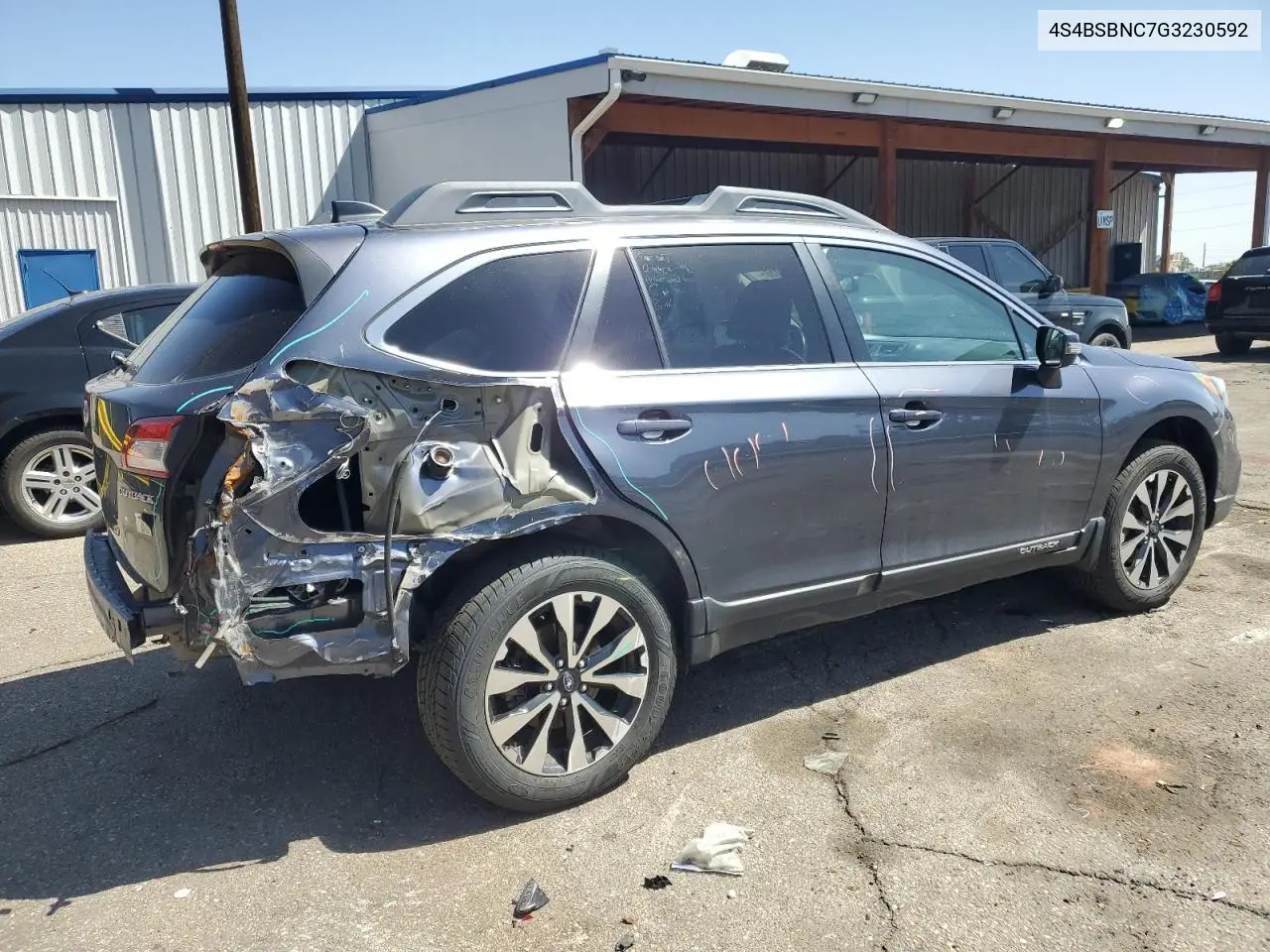 2016 Subaru Outback 2.5I Limited VIN: 4S4BSBNC7G3230592 Lot: 55337165