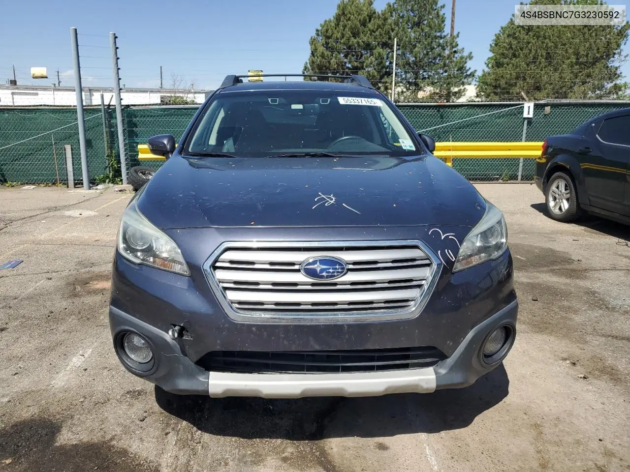 2016 Subaru Outback 2.5I Limited VIN: 4S4BSBNC7G3230592 Lot: 55337165
