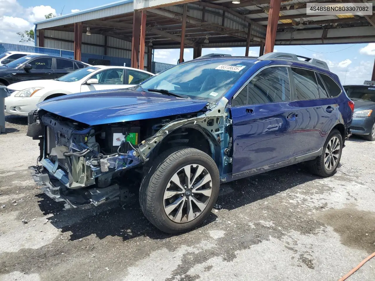 2016 Subaru Outback 2.5I Limited VIN: 4S4BSBNC8G3307082 Lot: 56318635