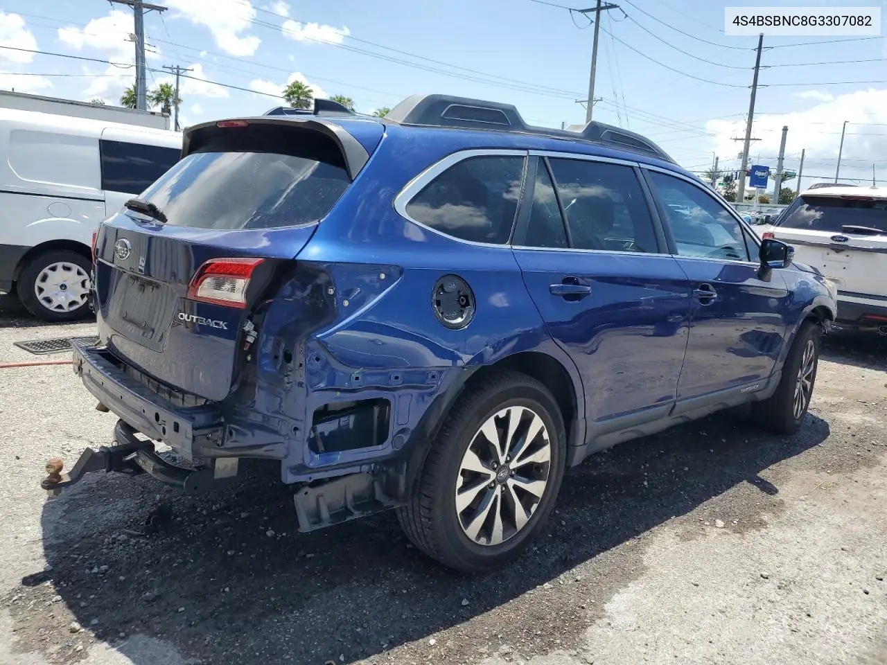 2016 Subaru Outback 2.5I Limited VIN: 4S4BSBNC8G3307082 Lot: 56318635