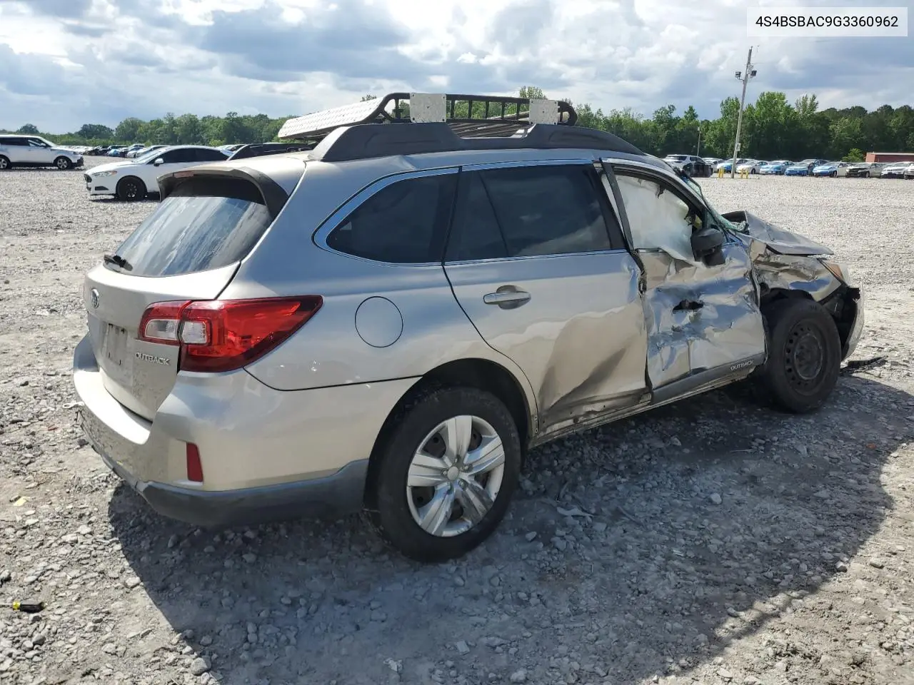 2016 Subaru Outback 2.5I VIN: 4S4BSBAC9G3360962 Lot: 56679325
