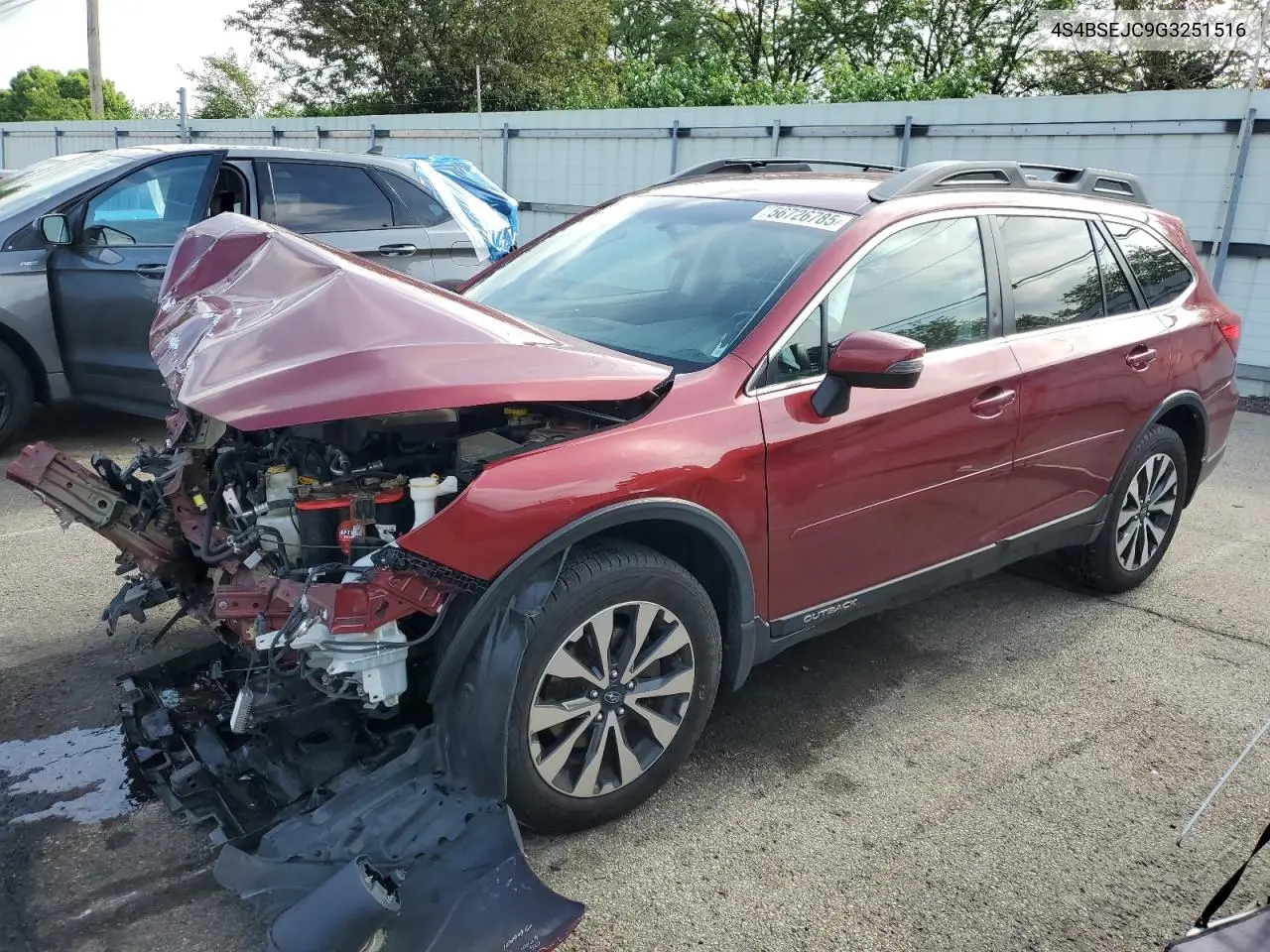 2016 Subaru Outback 3.6R Limited VIN: 4S4BSEJC9G3251516 Lot: 56726785