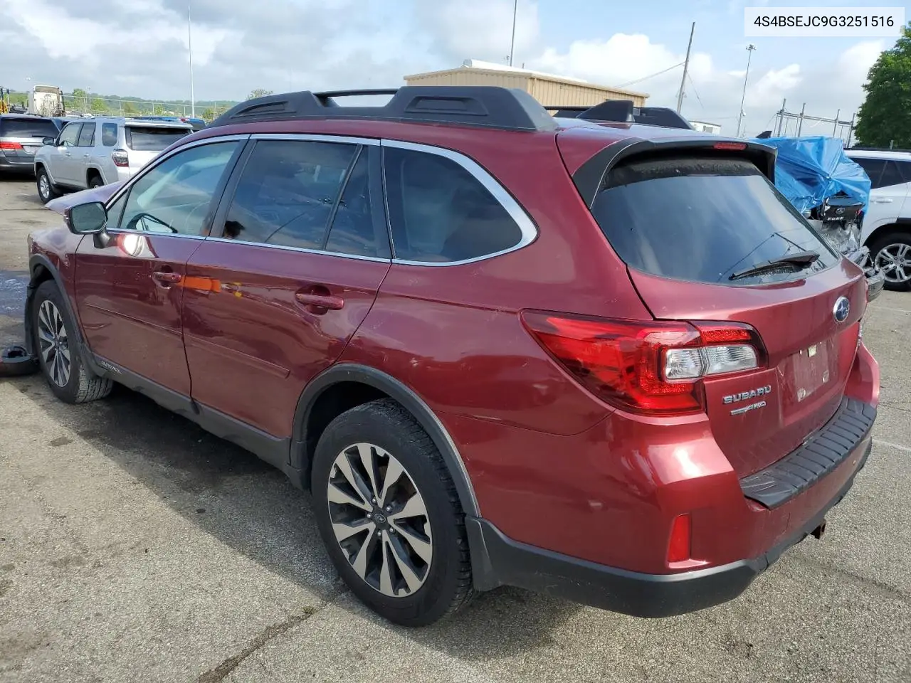 2016 Subaru Outback 3.6R Limited VIN: 4S4BSEJC9G3251516 Lot: 56726785