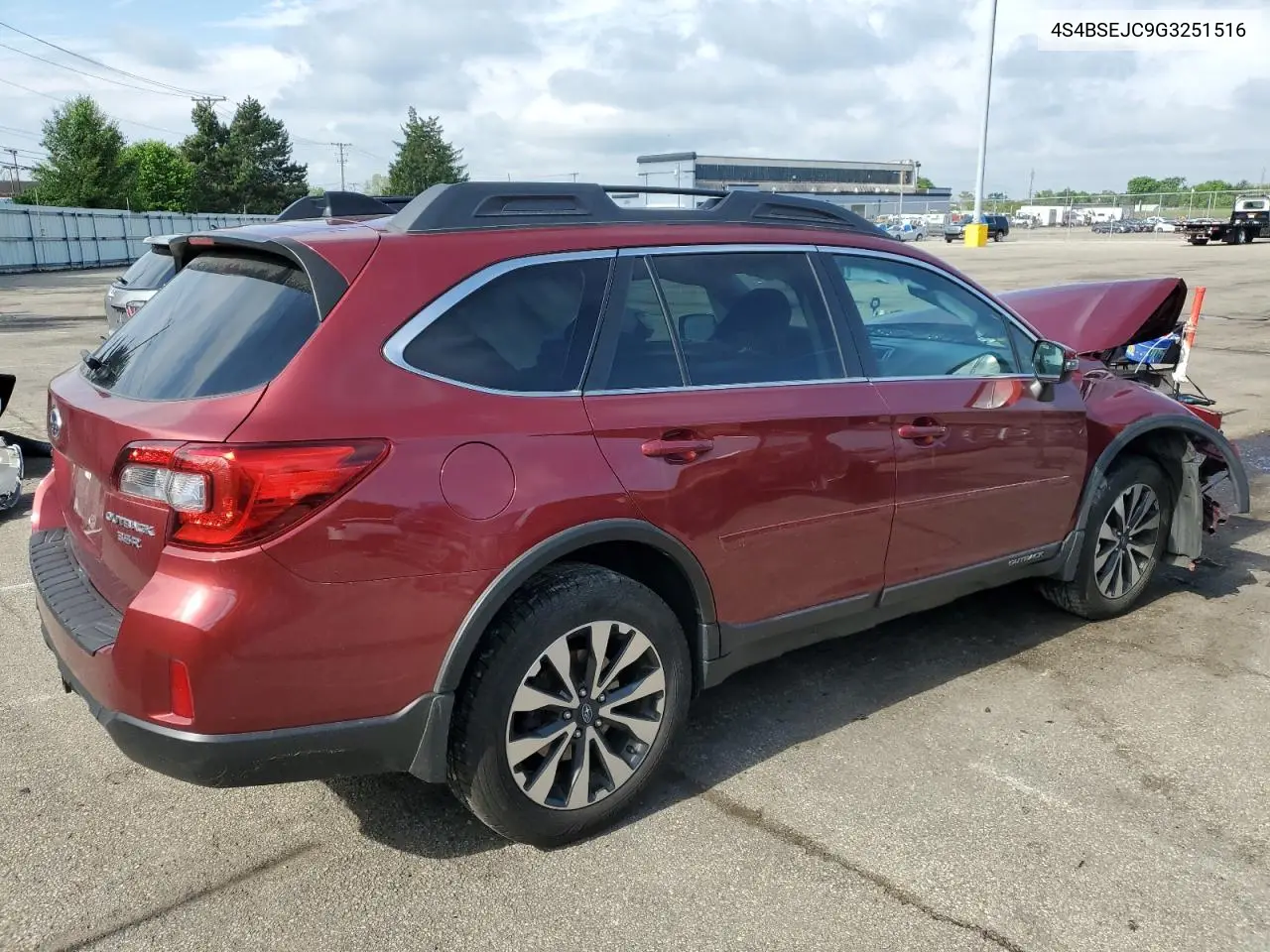 2016 Subaru Outback 3.6R Limited VIN: 4S4BSEJC9G3251516 Lot: 56726785
