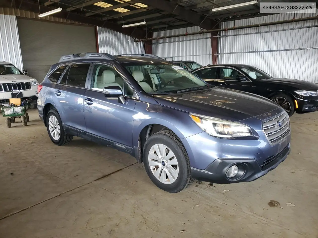 2016 Subaru Outback 2.5I Premium VIN: 4S4BSAFCXG3322529 Lot: 56831185