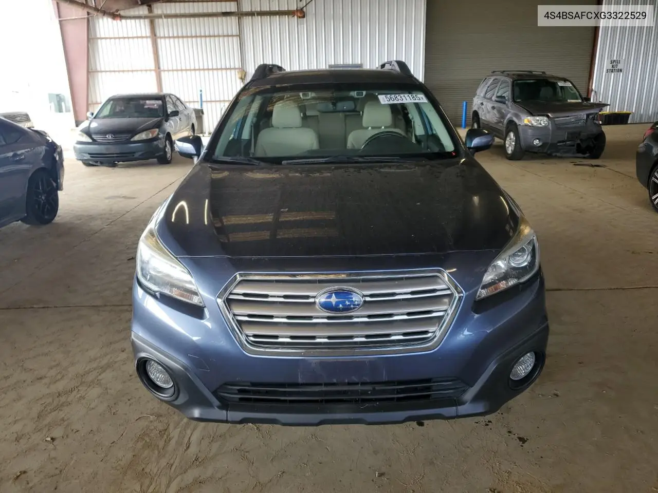 2016 Subaru Outback 2.5I Premium VIN: 4S4BSAFCXG3322529 Lot: 56831185