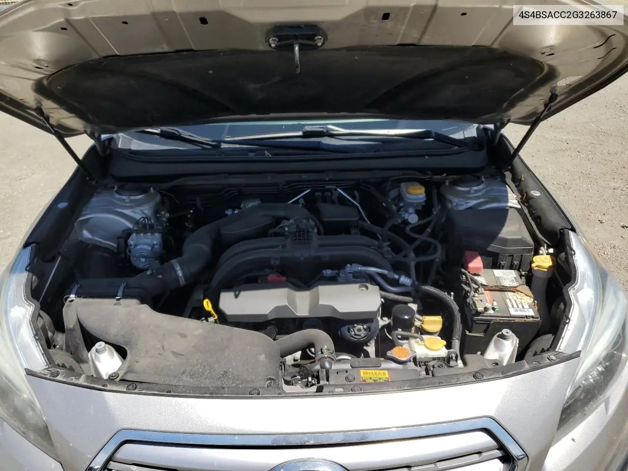 2016 Subaru Outback 2.5I Premium VIN: 4S4BSACC2G3263867 Lot: 56966185