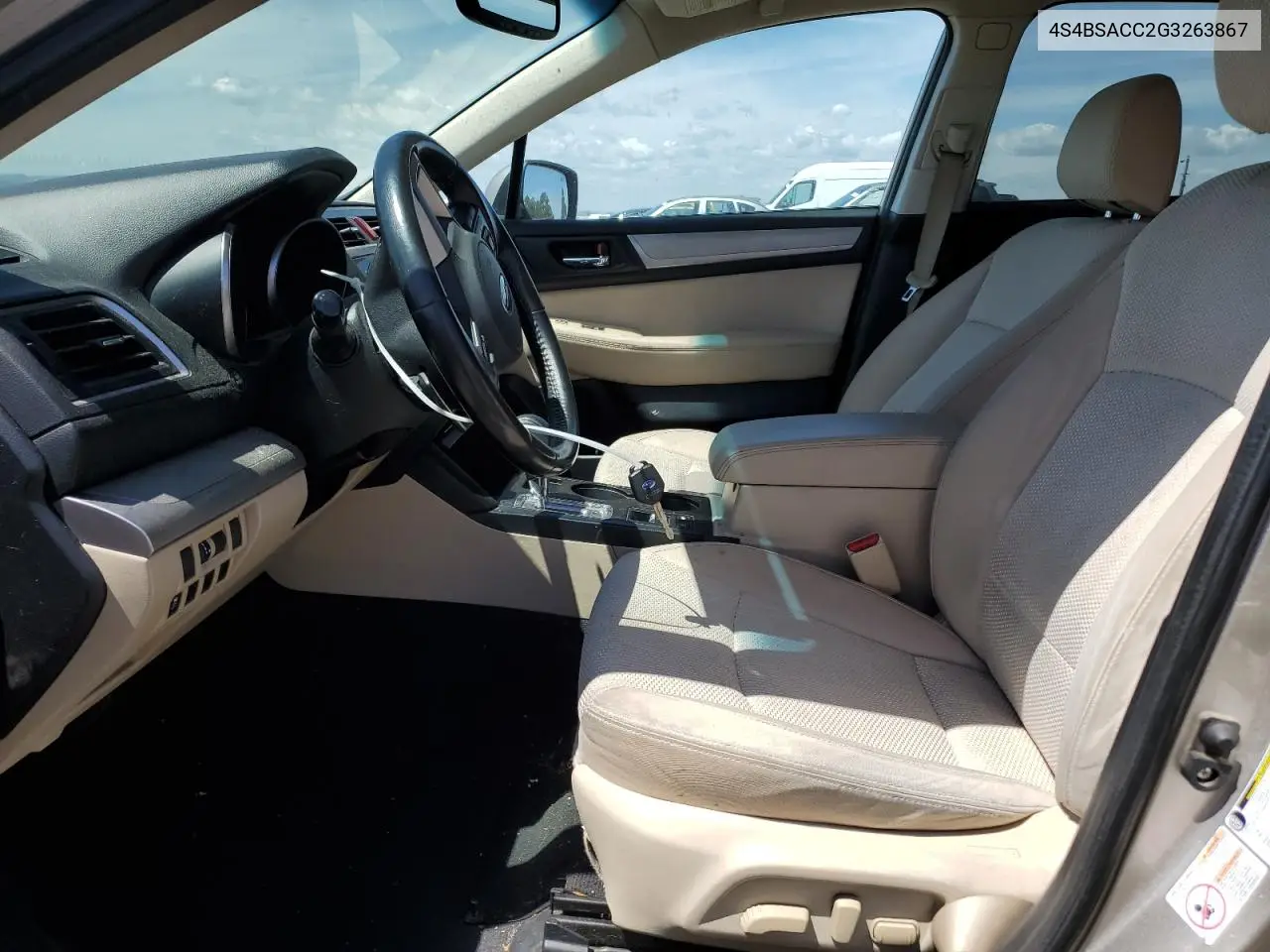 2016 Subaru Outback 2.5I Premium VIN: 4S4BSACC2G3263867 Lot: 56966185