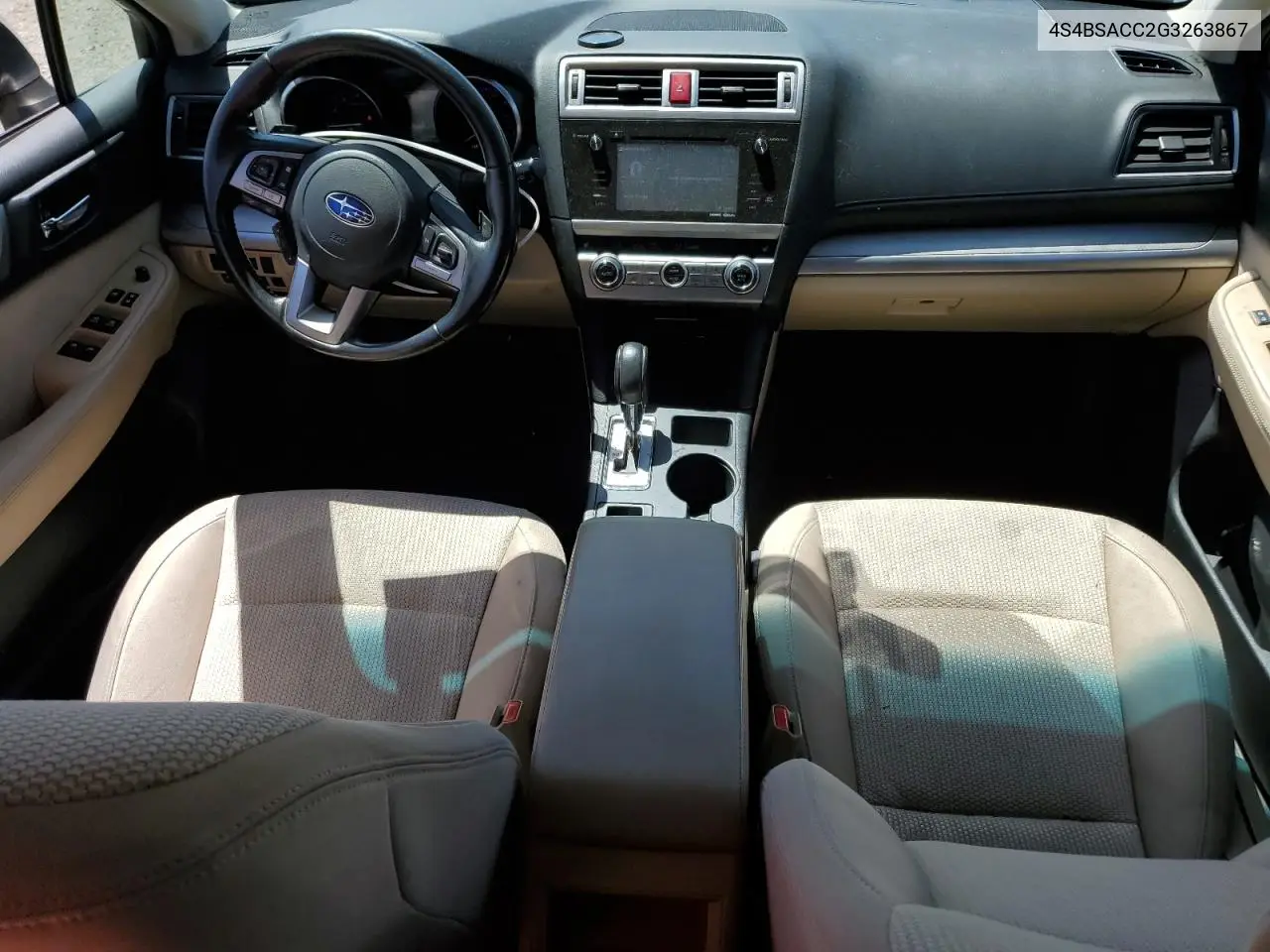 2016 Subaru Outback 2.5I Premium VIN: 4S4BSACC2G3263867 Lot: 56966185