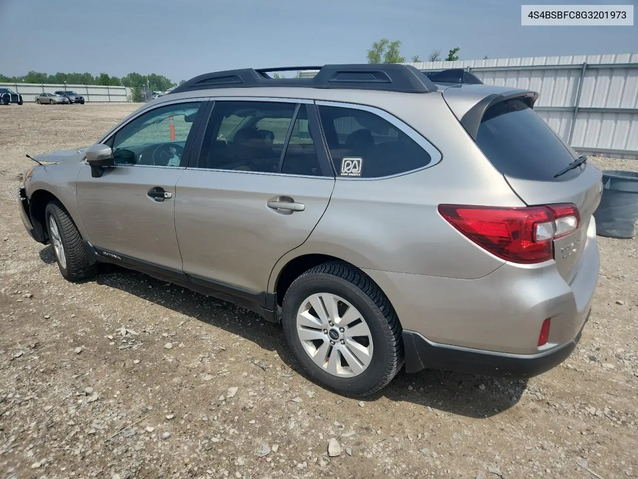 2016 Subaru Outback 2.5I Premium VIN: 4S4BSBFC8G3201973 Lot: 59377595