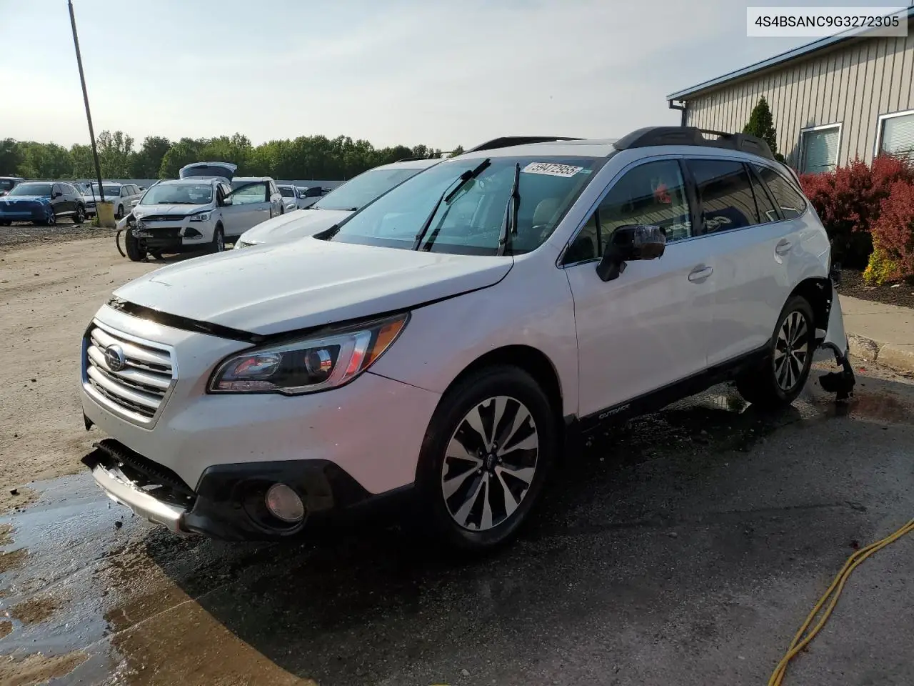 2016 Subaru Outback 2.5I Limited VIN: 4S4BSANC9G3272305 Lot: 59472955