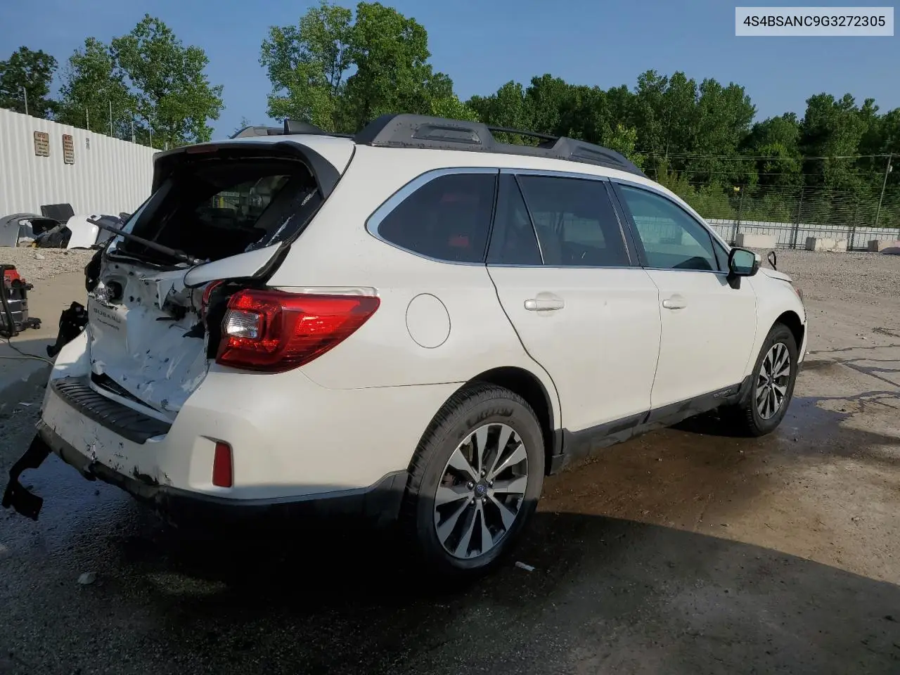 2016 Subaru Outback 2.5I Limited VIN: 4S4BSANC9G3272305 Lot: 59472955