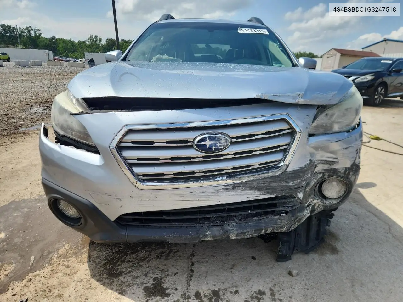 2016 Subaru Outback 2.5I Premium VIN: 4S4BSBDC1G3247518 Lot: 61483315