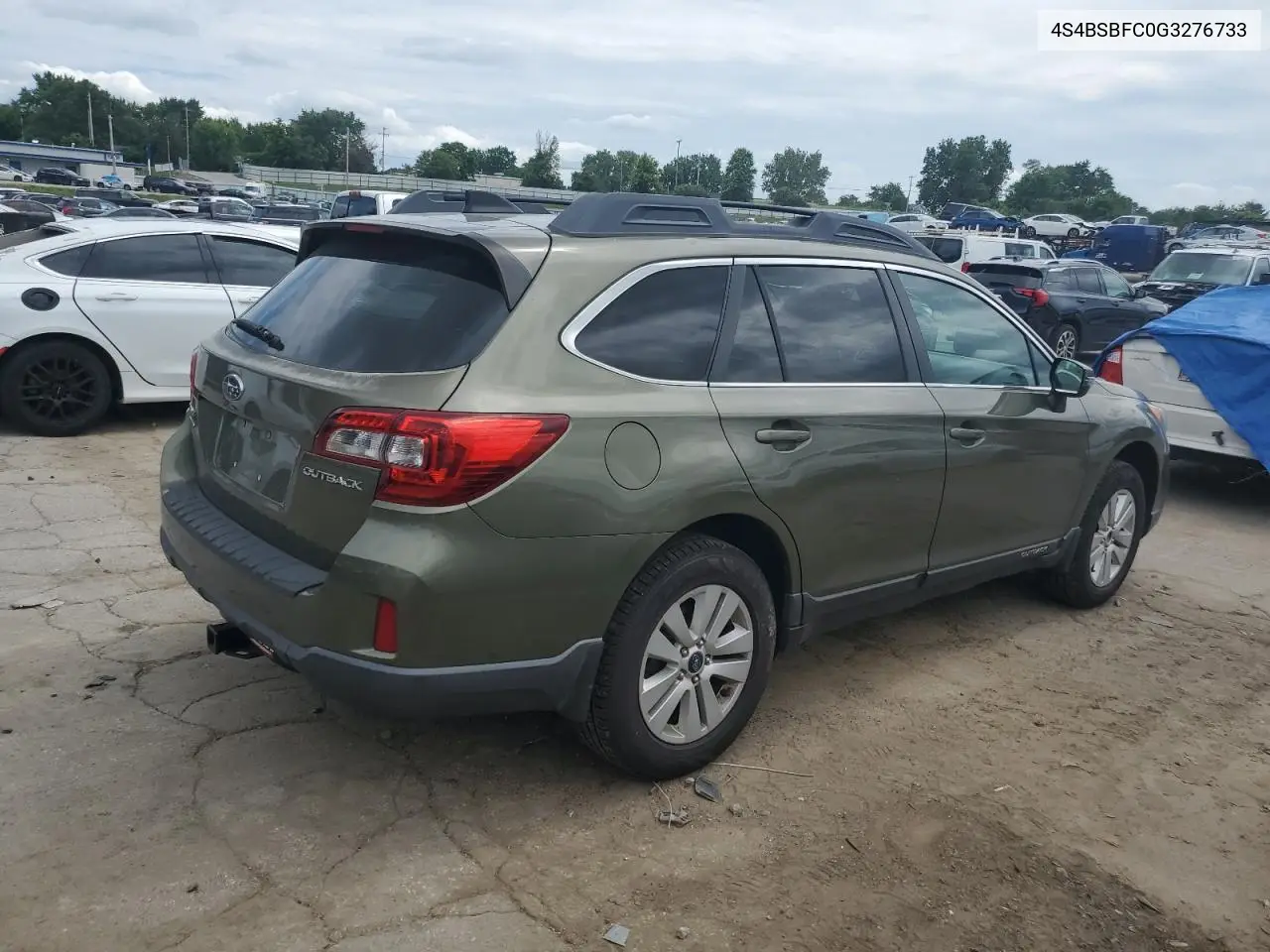2016 Subaru Outback 2.5I Premium VIN: 4S4BSBFC0G3276733 Lot: 61583515