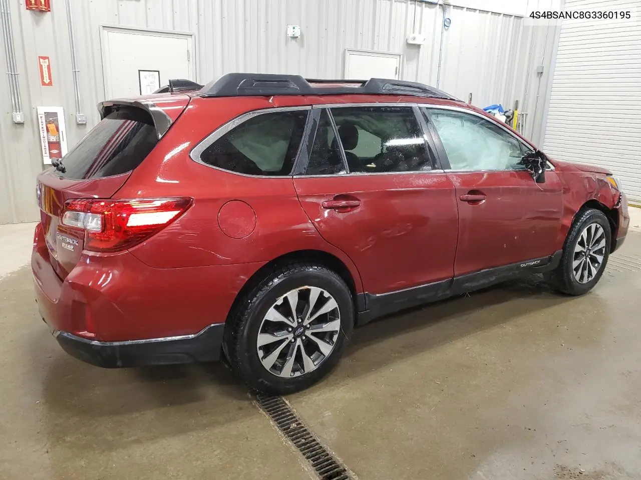 2016 Subaru Outback 2.5I Limited VIN: 4S4BSANC8G3360195 Lot: 61695135