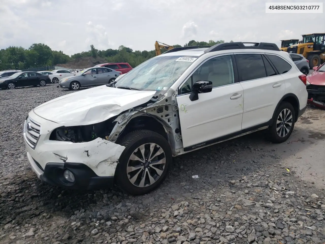 2016 Subaru Outback 3.6R Limited VIN: 4S4BSENC5G3210777 Lot: 62590525