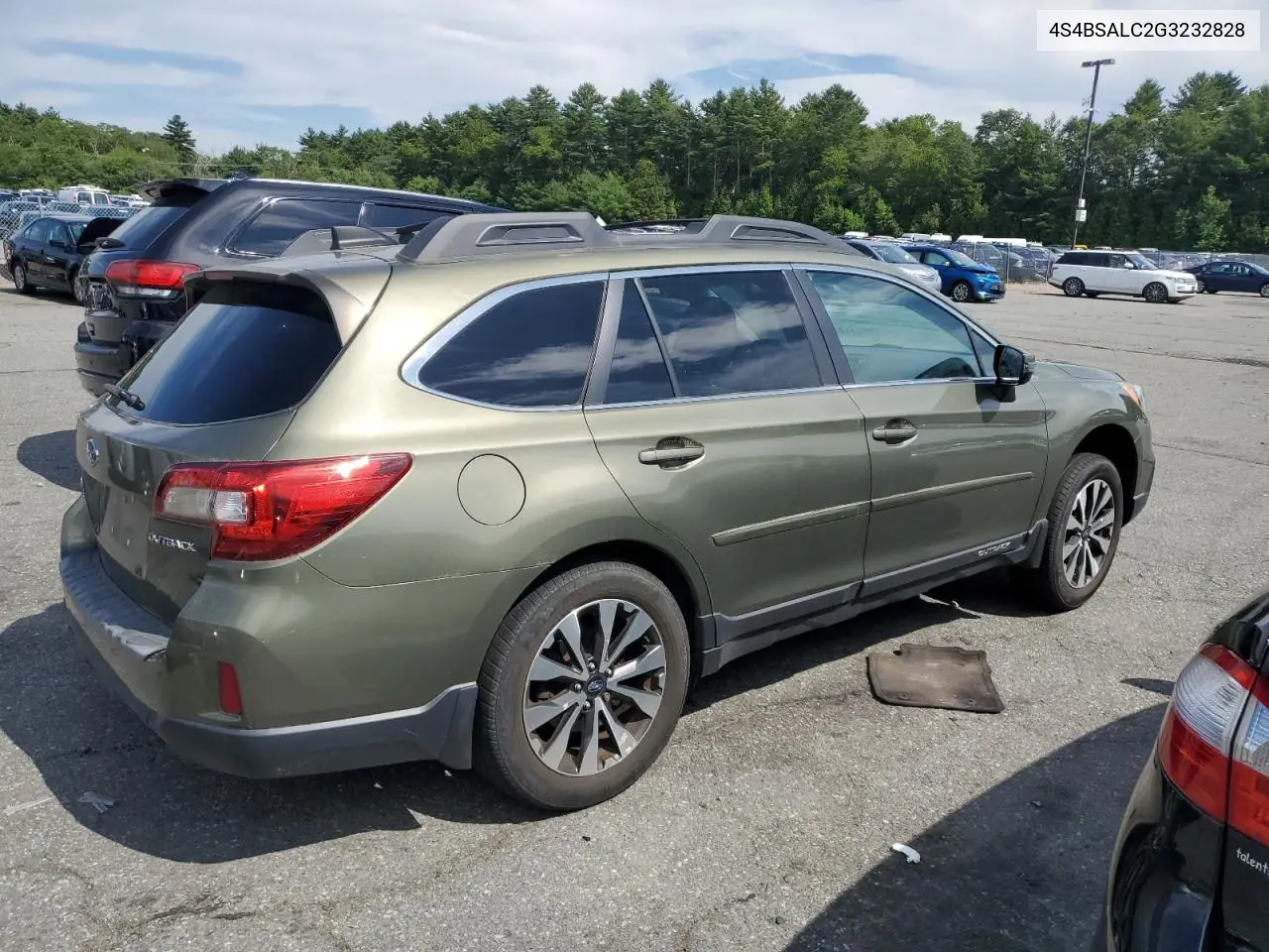 2016 Subaru Outback 2.5I Limited VIN: 4S4BSALC2G3232828 Lot: 62752275