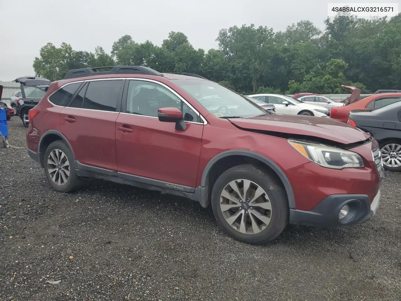 2016 Subaru Outback 2.5I Limited VIN: 4S4BSALCXG3216571 Lot: 62816435