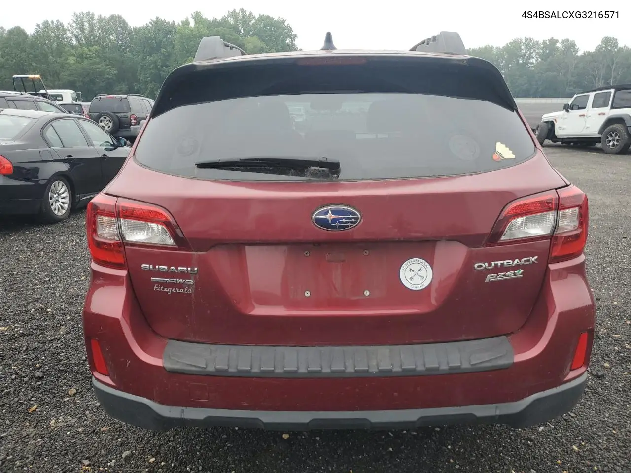 2016 Subaru Outback 2.5I Limited VIN: 4S4BSALCXG3216571 Lot: 62816435