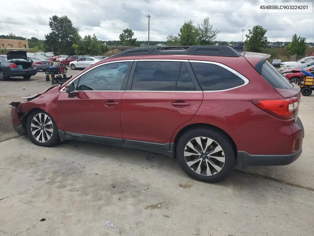 2016 Subaru Outback 2.5I Limited VIN: 4S4BSBLC9G3224201 Lot: 62949905