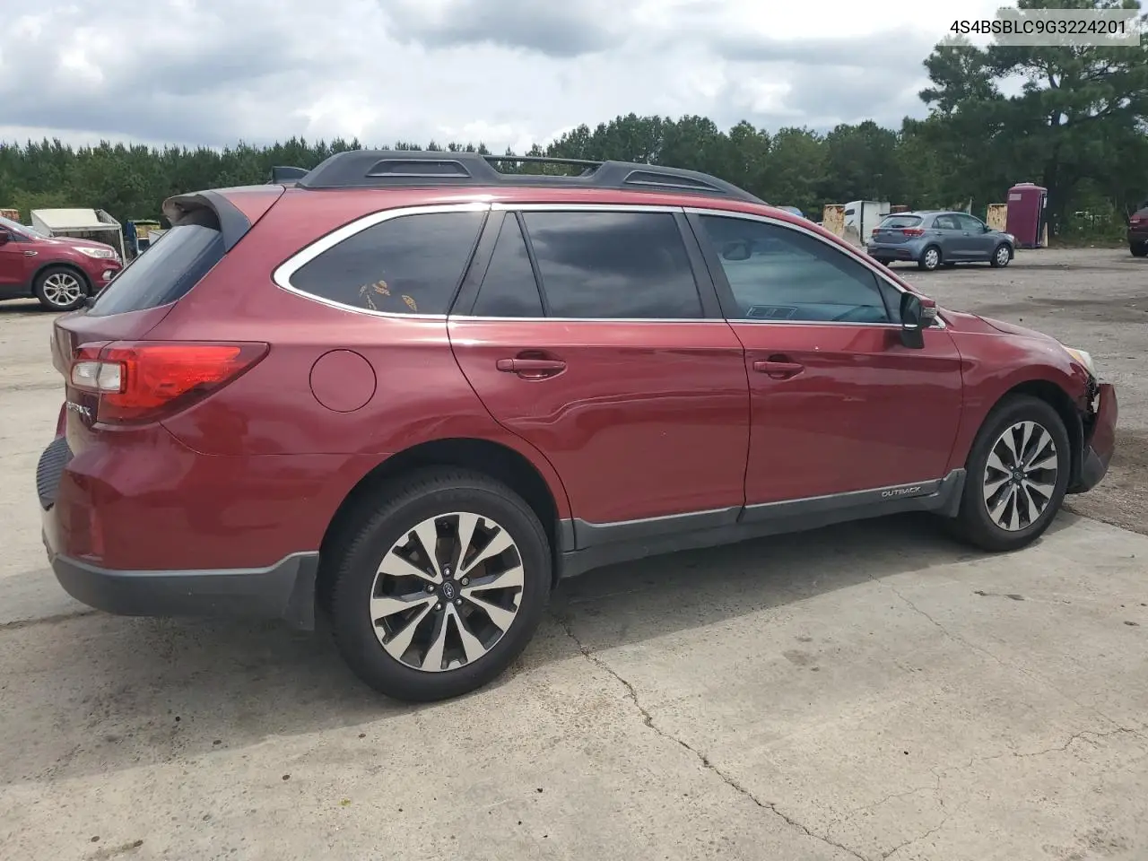 2016 Subaru Outback 2.5I Limited VIN: 4S4BSBLC9G3224201 Lot: 62949905