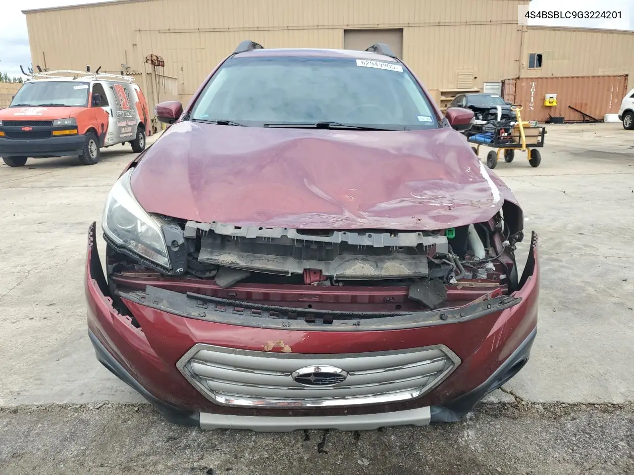 2016 Subaru Outback 2.5I Limited VIN: 4S4BSBLC9G3224201 Lot: 62949905