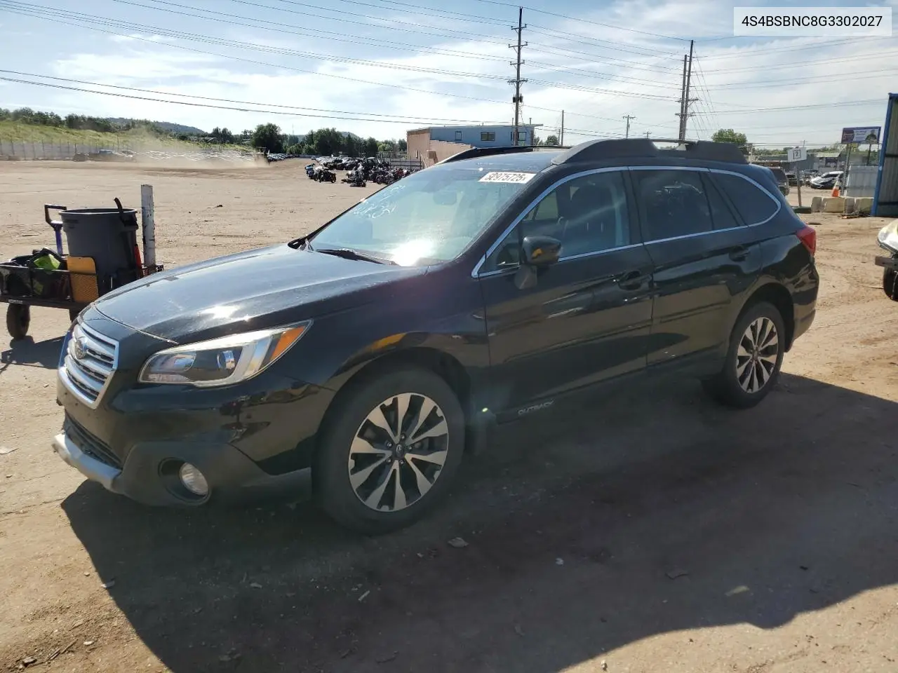 2016 Subaru Outback 2.5I Limited VIN: 4S4BSBNC8G3302027 Lot: 62975725