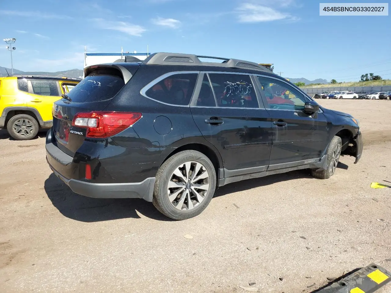 2016 Subaru Outback 2.5I Limited VIN: 4S4BSBNC8G3302027 Lot: 62975725