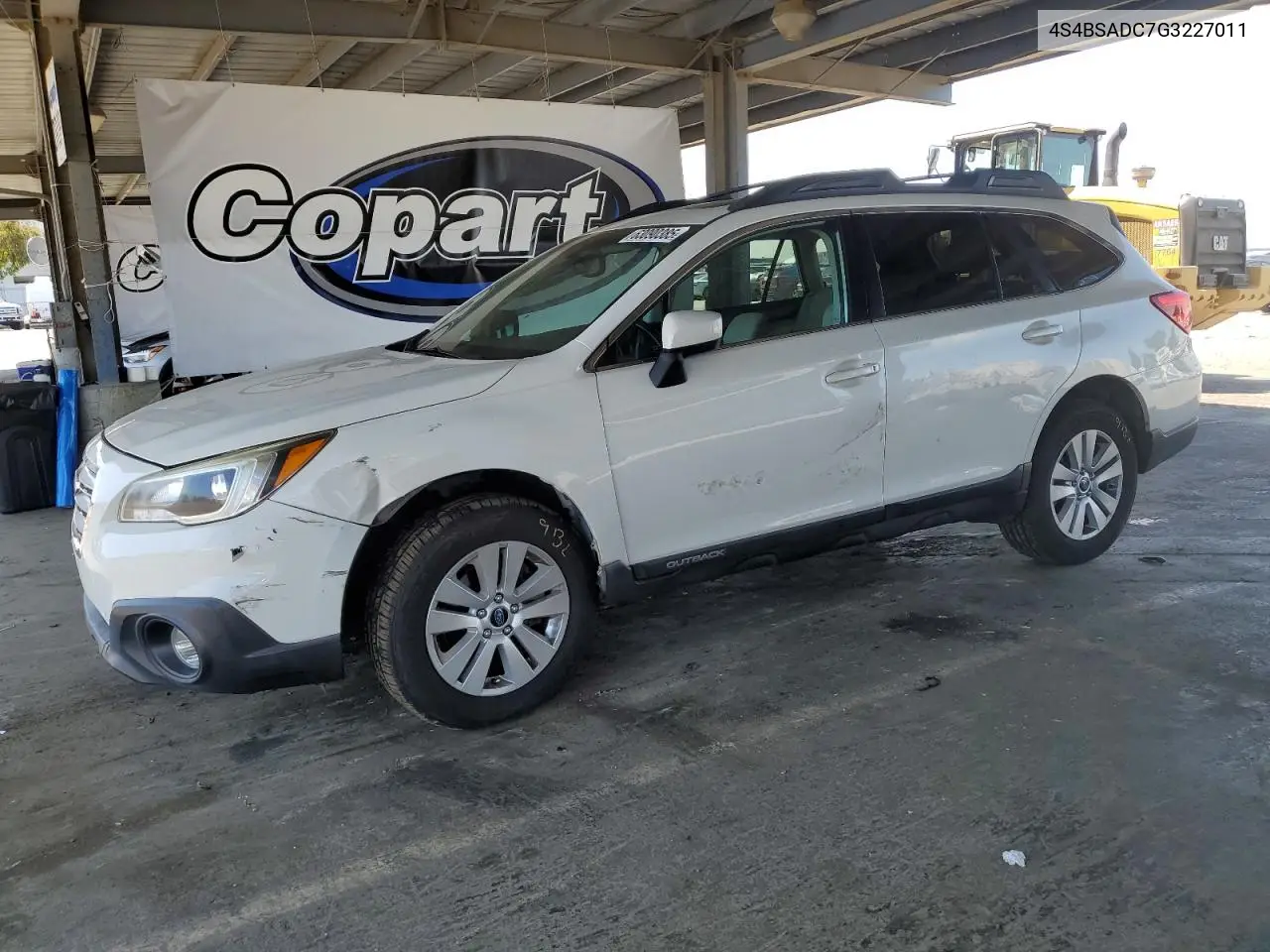 2016 Subaru Outback 2.5I Premium VIN: 4S4BSADC7G3227011 Lot: 63090385
