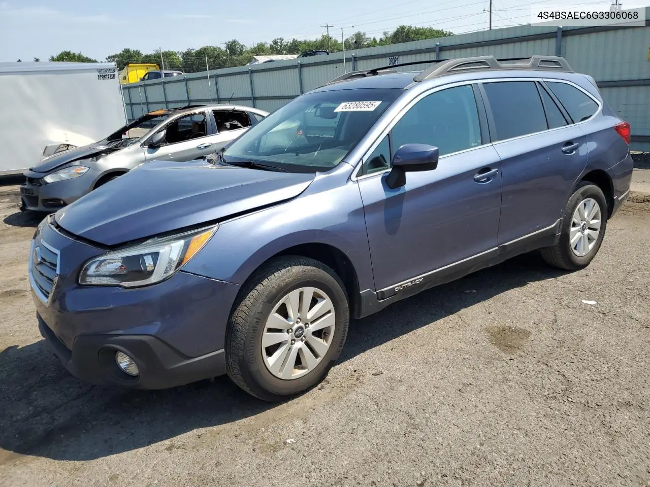 2016 Subaru Outback 2.5I Premium VIN: 4S4BSAEC6G3306068 Lot: 63280595