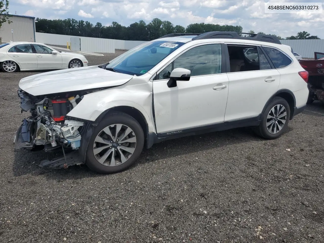 2016 Subaru Outback 3.6R Limited VIN: 4S4BSENC6G3310273 Lot: 63407095