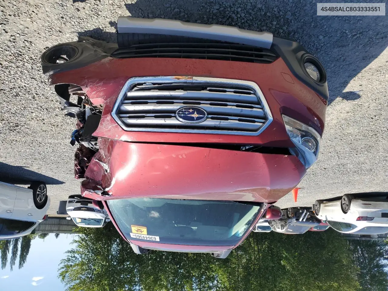 2016 Subaru Outback 2.5I Limited VIN: 4S4BSALC8G3333551 Lot: 63644565