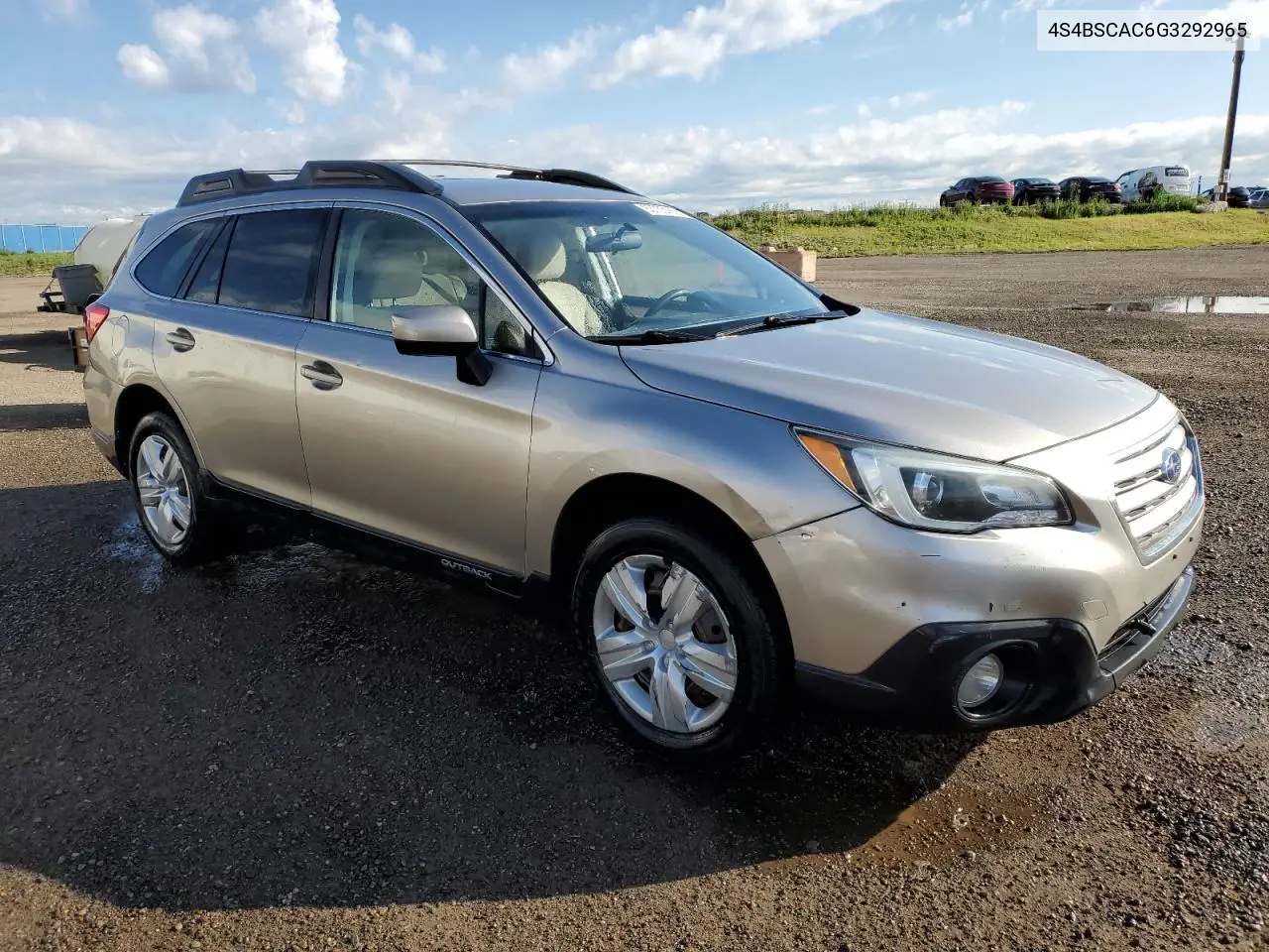 2016 Subaru Outback 2.5I VIN: 4S4BSCAC6G3292965 Lot: 63735185