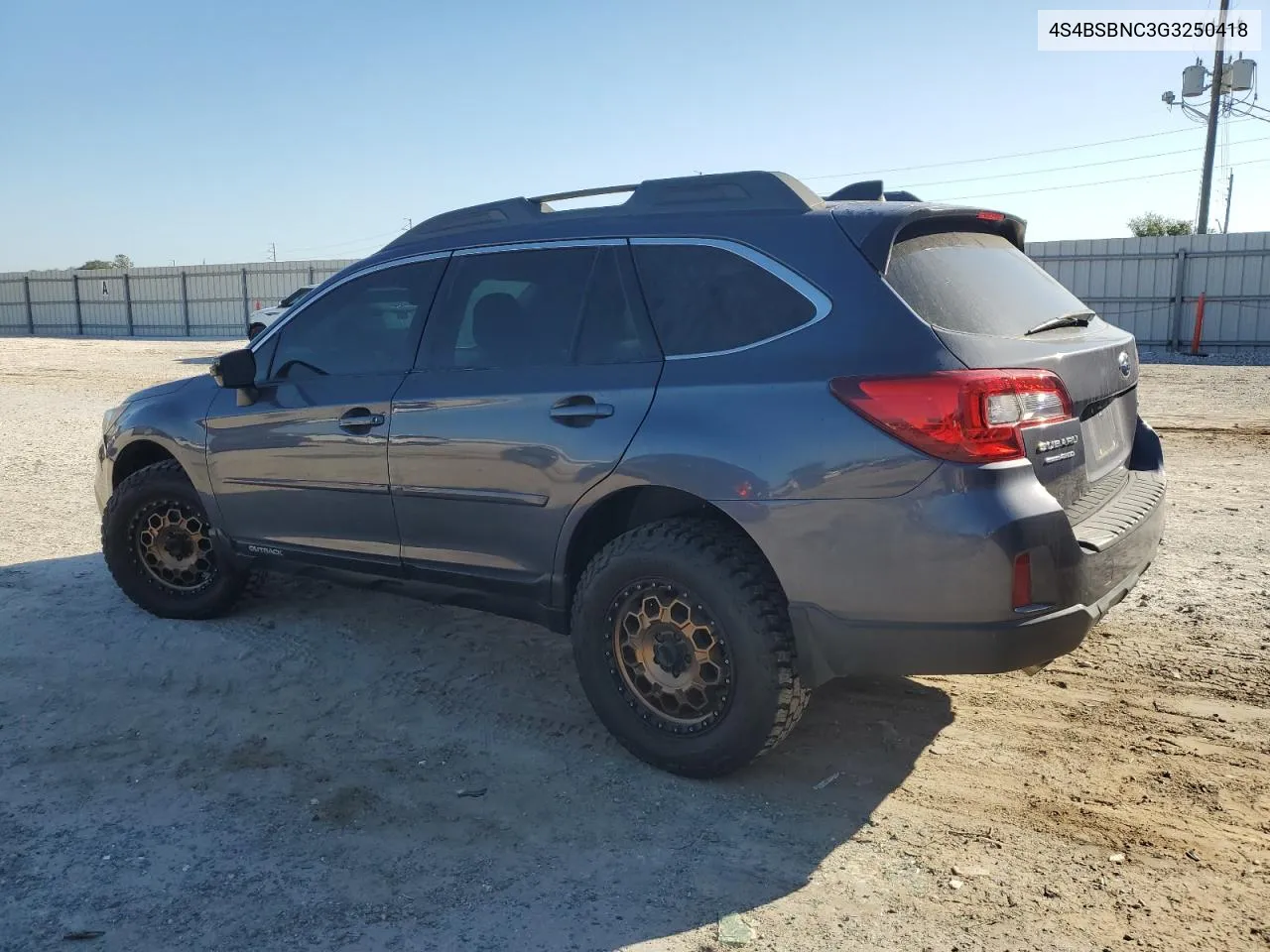 2016 Subaru Outback 2.5I Limited VIN: 4S4BSBNC3G3250418 Lot: 77597524