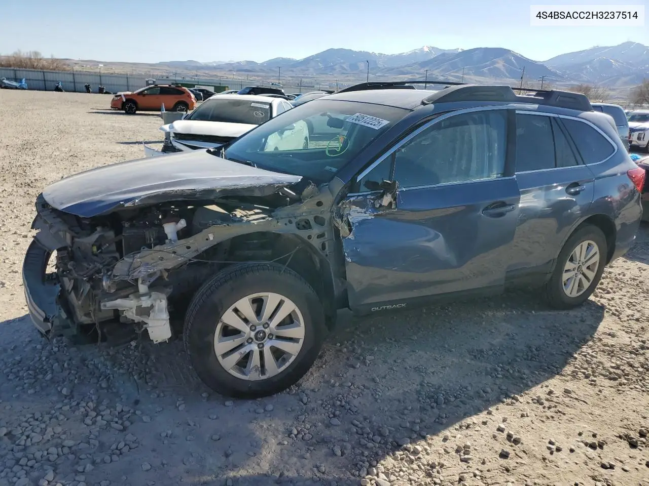 2017 Subaru Outback 2.5I Premium VIN: 4S4BSACC2H3237514 Lot: 50512225