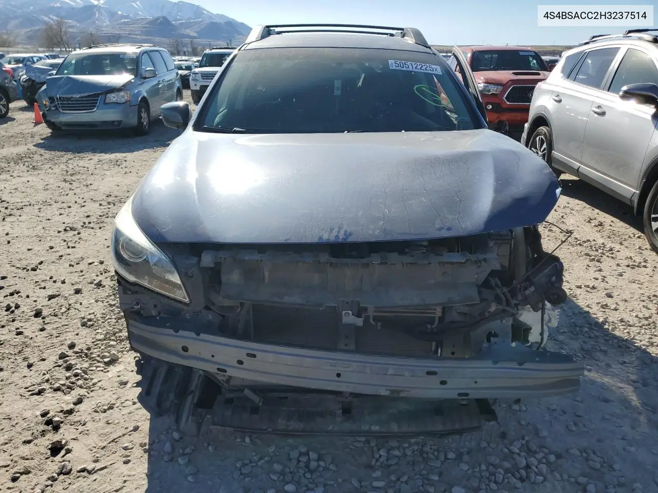 2017 Subaru Outback 2.5I Premium VIN: 4S4BSACC2H3237514 Lot: 50512225