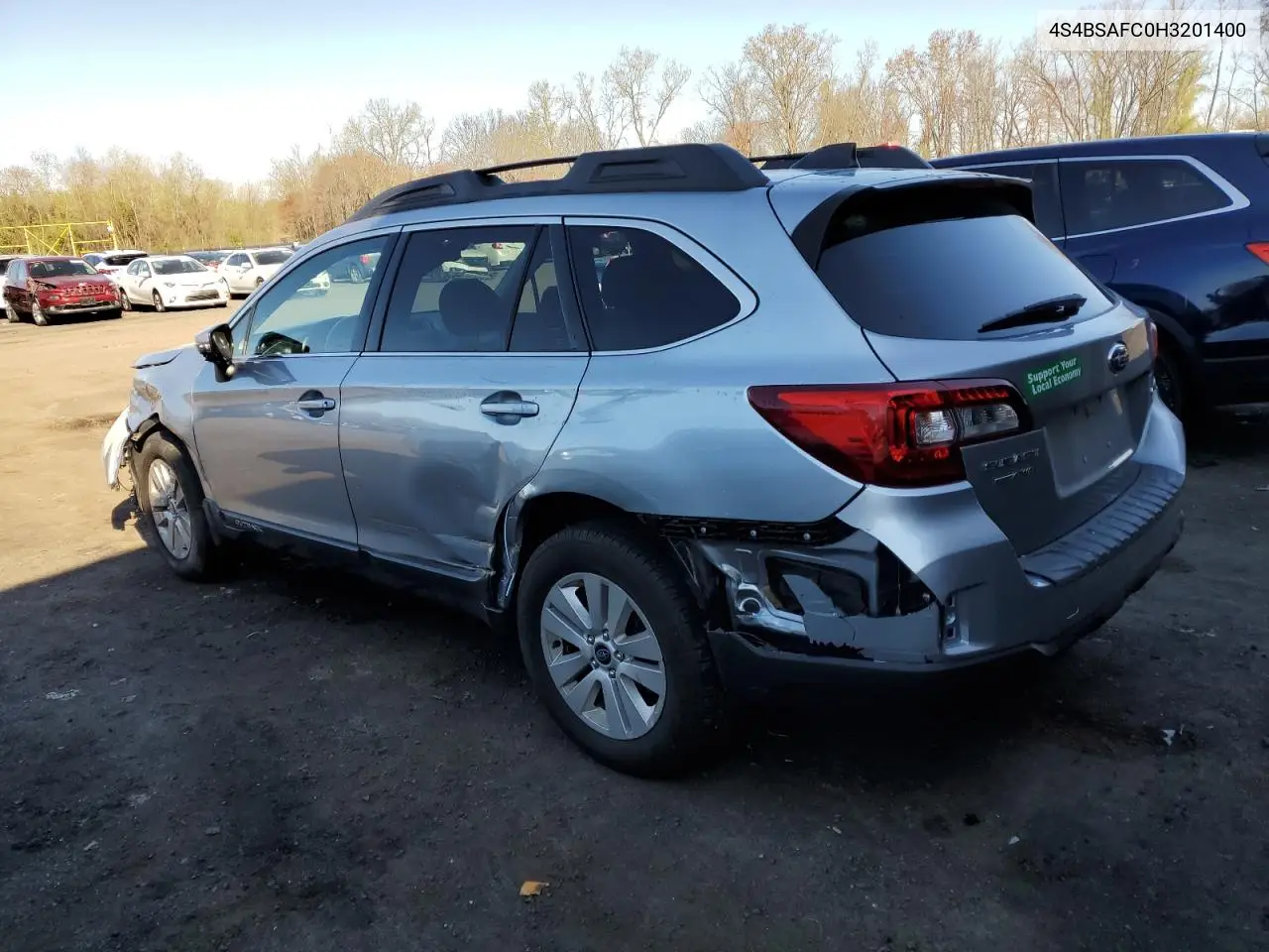 2017 Subaru Outback 2.5I Premium VIN: 4S4BSAFC0H3201400 Lot: 51944554