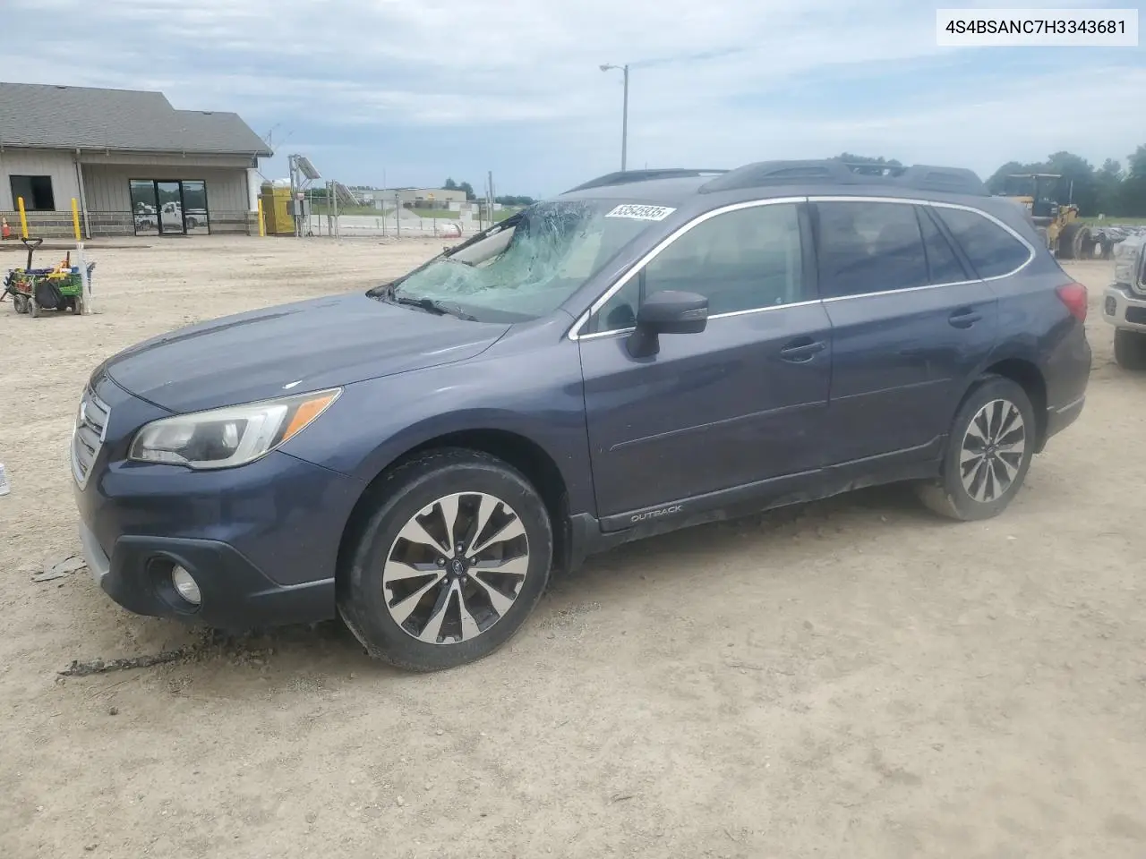 2017 Subaru Outback 2.5I Limited VIN: 4S4BSANC7H3343681 Lot: 53545935