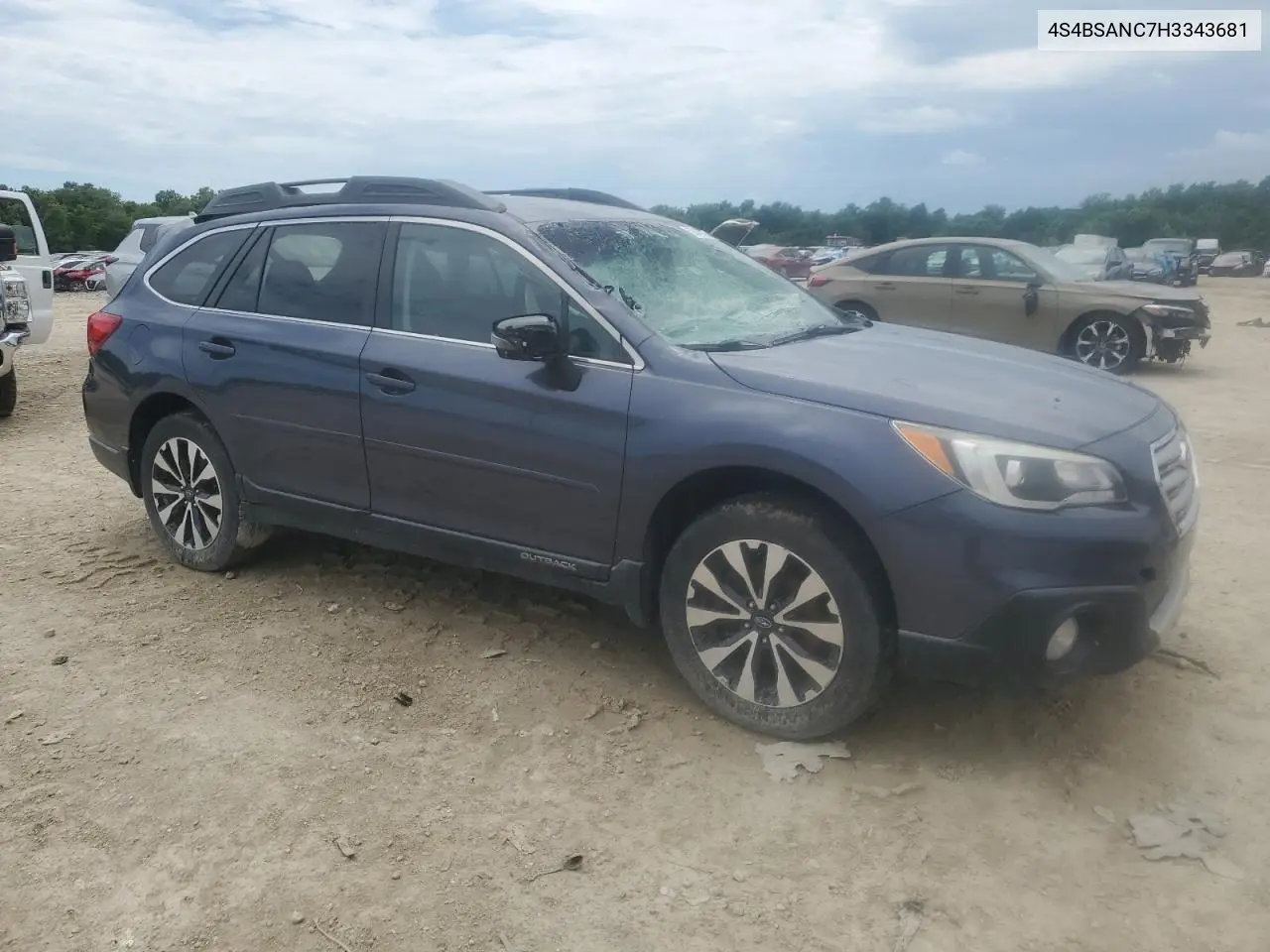 2017 Subaru Outback 2.5I Limited VIN: 4S4BSANC7H3343681 Lot: 53545935